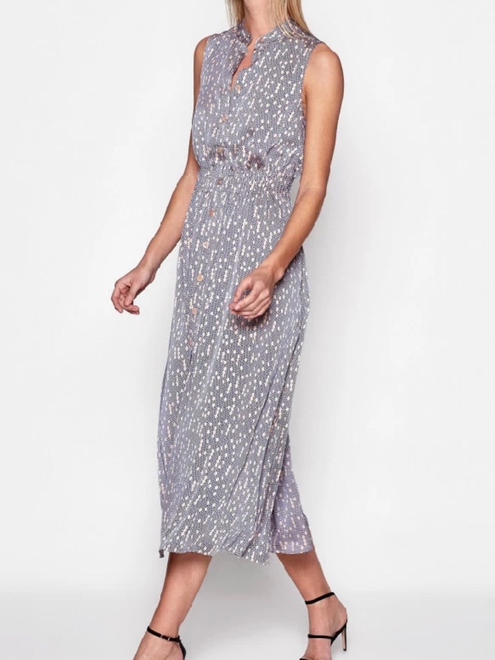 Equipment silk Print Midi Dress Sz 8